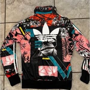 Adidas Floral Graphic Track Jacket
